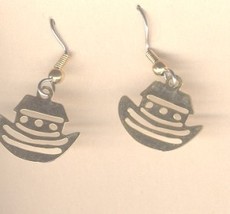 BOAT CRUISE SHIP EARRINGS-Travel Agent Tourist Fun Charm Jewelry - £4.71 GBP