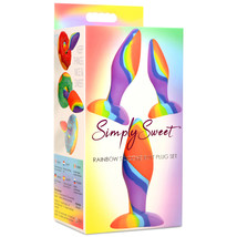 Simply Sweet Rainbow Silicone Butt Plug Set - £31.84 GBP