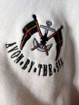 Avon By The Sea NJ Yacht Club Yachting Vintage V Neck Pullover Sweatshirt USA L - £39.07 GBP