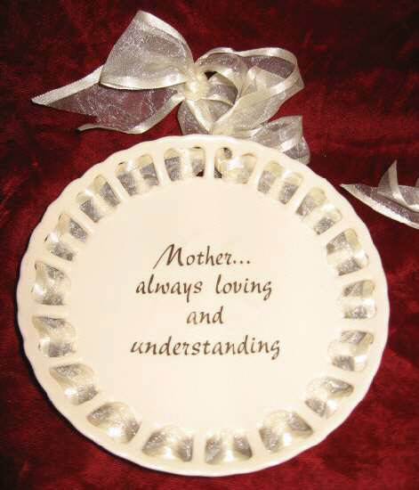 RUSS 6" Mother Always Loving & Understanding Grandmother My Heart Plate Decor - $27.50