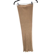 Trussardi Italy Maxi Skirt Ribbed Knit Pull On Stretch Brown S - £11.40 GBP