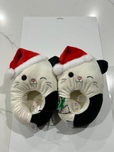 Squishmallows Big Kids Cam The Cat Santa Hat Plush Slipper Size 4/5 Brand NEW - $22.71