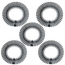 5 pcs Hair Comb Headbands Stretchable Flexible Plastic Circle Men&amp;Women Assorted - £11.17 GBP