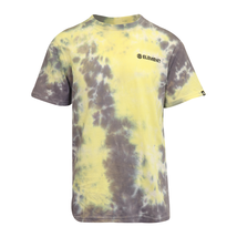 Element Men&#39;s T-Shirt Yellow Dark Grey Blazin&#39; Chest Tie-Dye S/S (S09) - £9.63 GBP