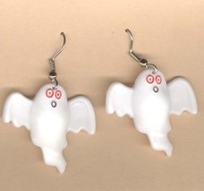 GHOST EARRINGS - Halloween Trick-or-Treat Charm Jewelry -CUTE - £5.56 GBP