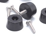 1” x 1/2” D X H  Tapered Rubber Feet Includes #10-24 Screws  Various Pac... - £8.69 GBP+