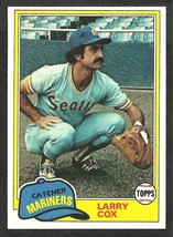 1981 Topps Baseball Card # 249 Seattle Mariners Larry Cox nr mt  - £0.39 GBP