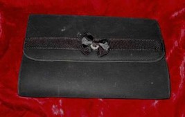 Vintage Black Purse Handbag Shoulder Clutch Bag - £22.77 GBP