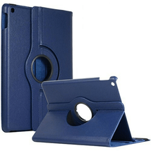 Leather Flip 360° Rotating Portfolio Stand Case for iPad Mini 1/2/3 DARK BLUE - £5.05 GBP