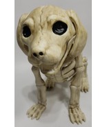 Happy Halloween Crazy Bonez Head Moves Sitting Dog Skeleton Halloween De... - $728.75 MXN