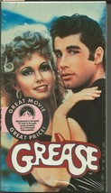 Grease VINTAGE VHS Cassette John Travolta Olivia Newton John - £11.66 GBP