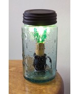 Antique Masons Jar (Patent Nov 30, 1858) Glass Lamp Light w/ Brown Elect... - $551.16 MXN