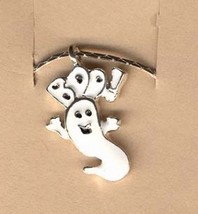 GHOST BOO PENDANT NECKLACE-Halloween Charm Funky Costume Jewelry - £3.97 GBP