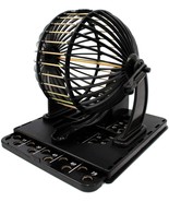 Bingo Machine Cage Game Set With Balls Classic Family Gun Table Top Comp... - $40.60 CAD