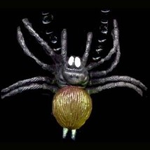 Tarantula Spider Necklace Amulet Gothic Costume Jewelry Brn Huge - £5.48 GBP