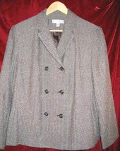 Womens Dress Barn DressBarn Brown Career Suit Jacket 14W 14 W - £30.50 GBP