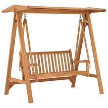  Swing Bench Wooden Brown Solid Teak Wood Large Durable - €671,69 EUR