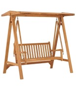  Swing Bench Wooden Brown Solid Teak Wood Large Durable - $787.49