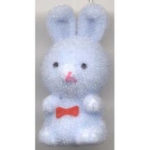 BUNNY FUZZY PENDANT NECKLACE-Easter Party Favor Funky Jewelry-BL - £3.90 GBP