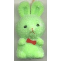 BUNNY FUZZY PENDANT NECKLACE-Easter Party Favor Funky Jewelry-GR - £3.12 GBP