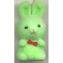 BUNNY FUZZY PENDANT NECKLACE-Easter Party Favor Funky Jewelry-GR - $3.97