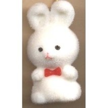 BUNNY FUZZY PENDANT NECKLACE-Easter Party Favor Funky Jewelry-WT - £3.91 GBP
