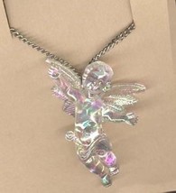 Cupid Cherub Pendant Necklace Baby Angel Love Charm Jewelry Irri - £3.17 GBP