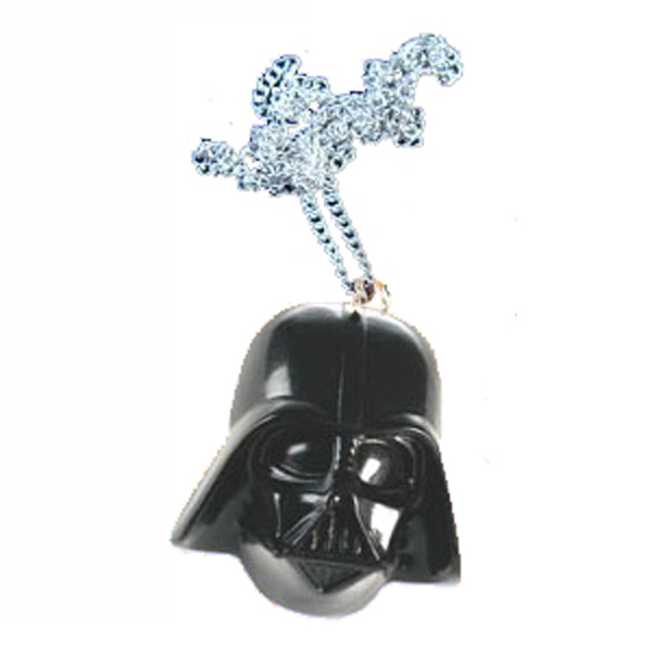 DARTH VADER PENDANT NECKLACE Big Star Wars Cosplay Funky Jewelry - $4.97