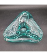 Vintage 1960&#39;s Moebel Murano Blue Art Glass Bowl Heavy - Antonio Da Ros ... - $67.68 CAD