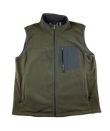 Free Country Fleece Vest Men&#39;s Size XL Dark Leaf Green Full Zip Fleece - £15.94 GBP