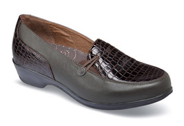 PROPET Briana Slip On Comfort Loafers Brown Croc  10 M  - £34.99 GBP