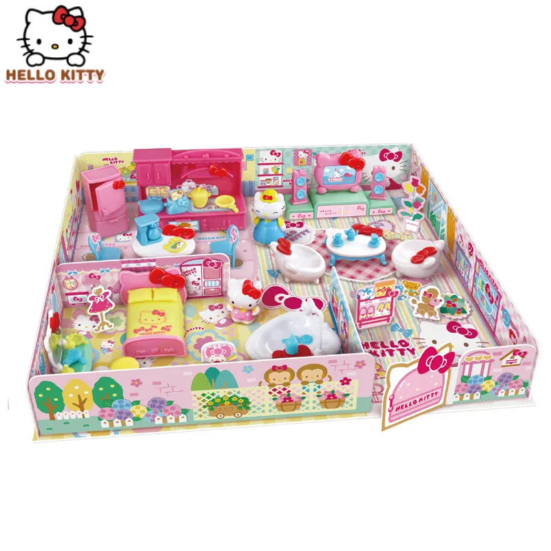 Genuine Anime Hello Kitty Home Set Simulation Kitchen Furniture KT Cat Girl Play - £38.67 GBP