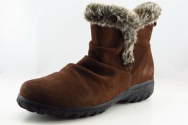 Khombu Warm Boots Brown Synthetic Zip Women Sz 10 - £19.95 GBP