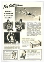 Print Ad Eastman Kodak Vollenda Camera For Action 1936 Advertisement - $9.70