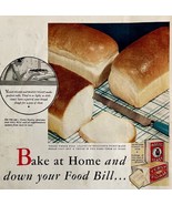 Magic Yeast Baking Bread Food Bill 1933 Advertisement Full Page Lithogra... - €26,04 EUR