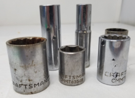 Craftsman Sockets USA Set of 6 Various Sizes Vintage - £10.60 GBP