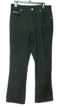 CALVIN KLEIN JEANS PANTS WOMAN SIZE 13 BLACK CASUAL BOOTCUT MADE IN CANA... - $19.17