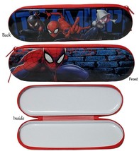 Marvel Spiderverse Spider-man &amp; Spider-Gwen 8.25in x 2.75in Tin Pencil Case (3+) - £6.32 GBP