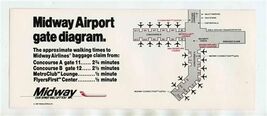 Midway Airlines Gate Diagram Midway Airport Chicago Illinois Baggage Claim - $9.90