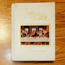 Holy Bible The Last Supper Edition Red Letter King James Version Given Sept 1991 - £12.47 GBP