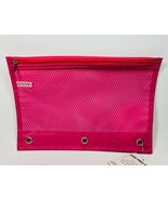 Zipper Pencil Pouch 6.9&quot;x10&quot; PINK - £6.17 GBP