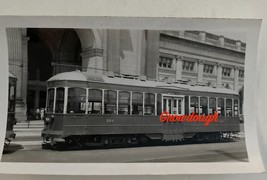 Original 1940s Washington DC Capital Transit Trolley Streetcar #884 Phot... - £14.76 GBP