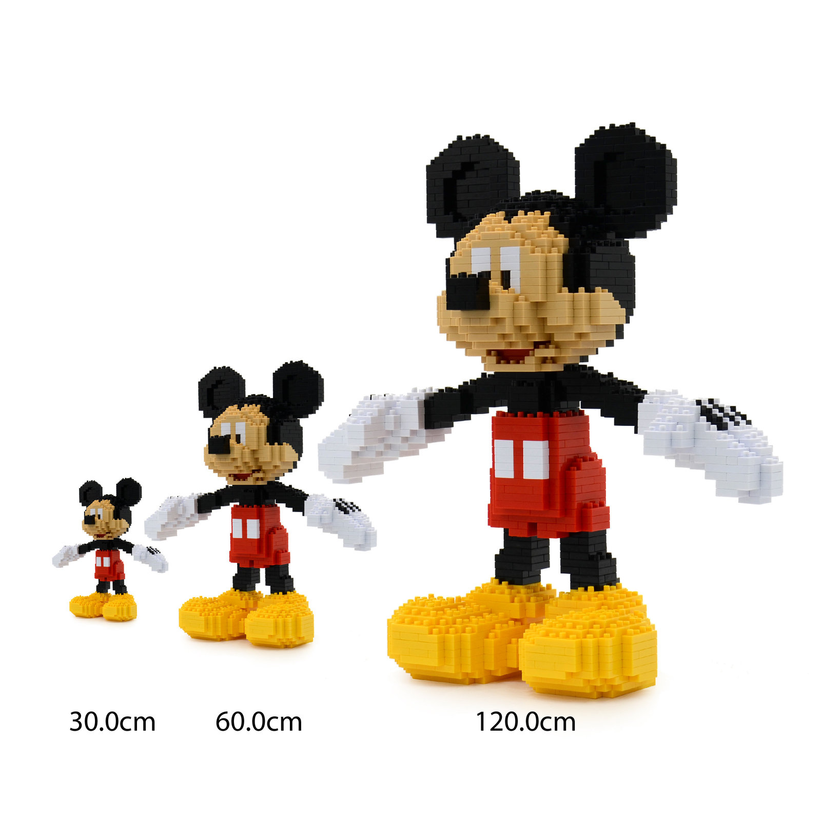 Mickey Mouse Brick Sculpture Building Instruction (Using JEKCA Lego Bricks) MOC Digital Goods