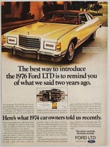 1976 Print Ad The '76 Ford LTD Best Way to Introduce - $17.08
