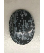 Snowflake Obsidian 40x30mm, 30x40mm stone cab cabochon - £4.79 GBP