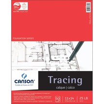 Canson Foundation Series Tracing Paper Pad 11&quot;X14&quot;, 50 Sheets - £29.78 GBP