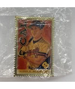 Vintage Cal Ripkin Jr Stamp Shaped Lapel Pin #8 Baltimore Orioles MLB Wi... - £8.88 GBP