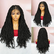 Black Synthetic Dreads Braids Lace Front Wigs With Baby Hairs Natural Looking Ha - £60.61 GBP
