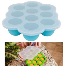 Baby Food Freezer Tray w/ Clip-On Lid – 10 Section Silicone - $14.85