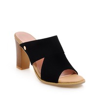 MEMUNIA 2021 new arrival women sandals flock peep toe summer shoes sexy super hi - £51.59 GBP